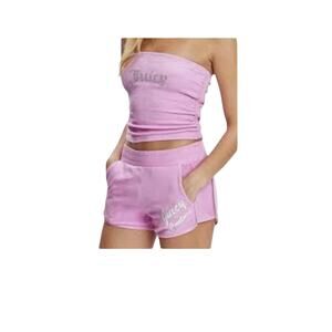 Juicy Coture Violet Dusk terry cloth shirt size Medium Y2K